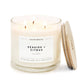 Calyan Wax Co. - Seaside + Citrus - 3 Wick Clear Glass Tumbler Soy Candle