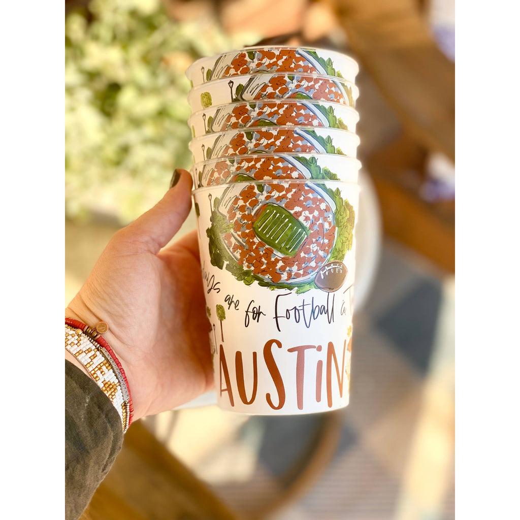 Austin Reusable Party Cups,Collegiate games/gifts: Unwrapped