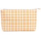 Medium Tyvek® Zipper Pouch | Orange Plaid