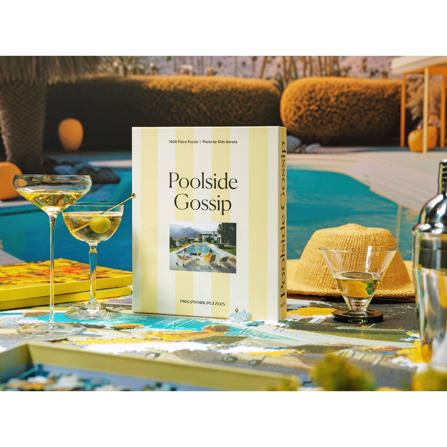 Piecework - Poolside Gossip - Slim Aarons Collab - 1000 Piece Puzzle