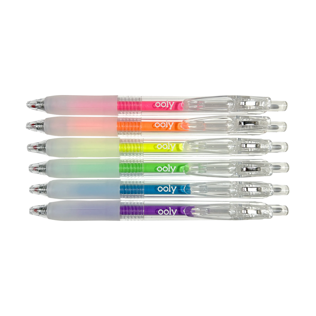 Jelly Gloss Neon Multi-Surface Deco Gel Pens - Set of 6