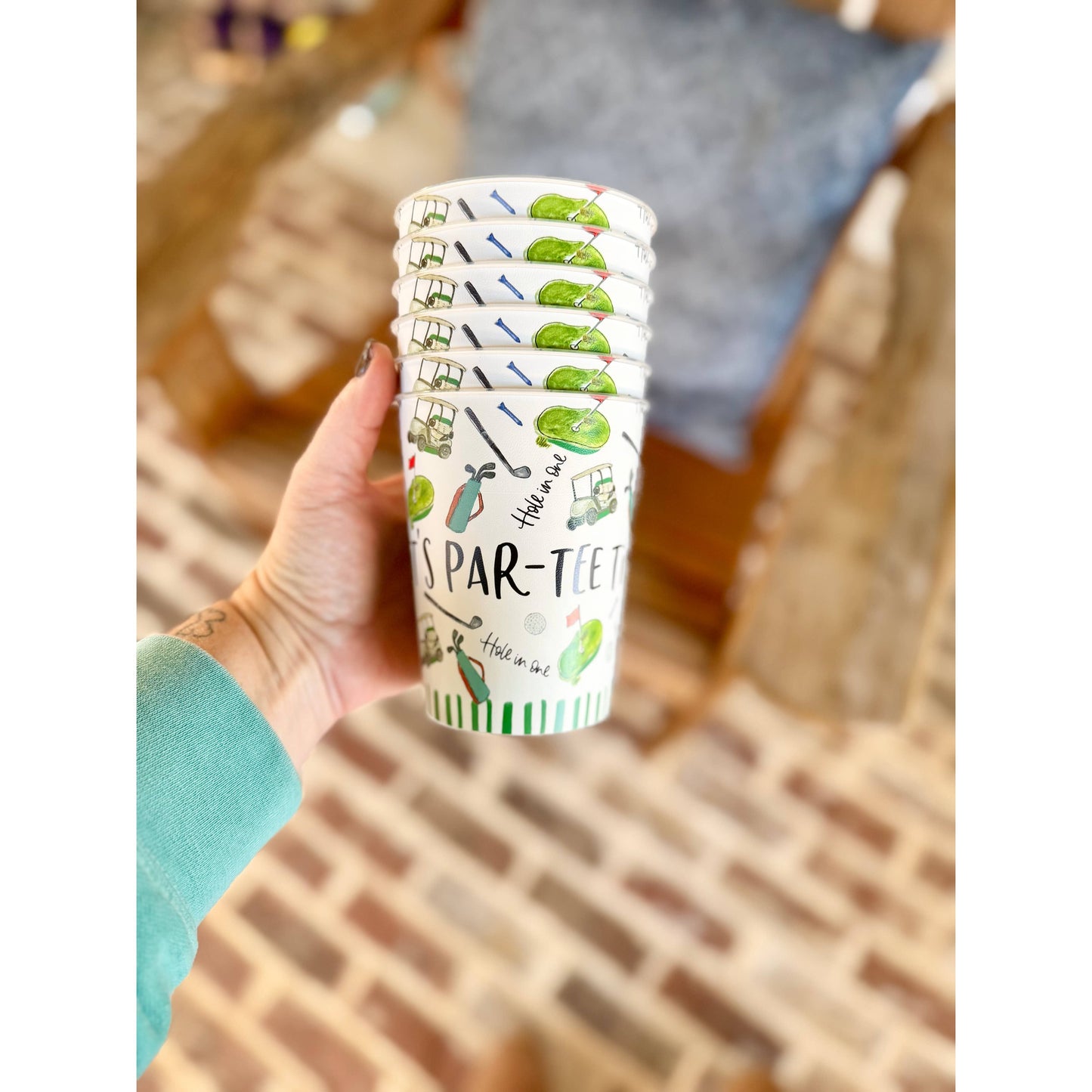 Happy By Rachel, LLC - 16 oz Reusable Golf Cups (Set of 6)