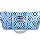 My Fair Mahjong - MAHJONG TOTE BAG  |  Wide with Zipper Closure: IKAT-Blue Tote Bag