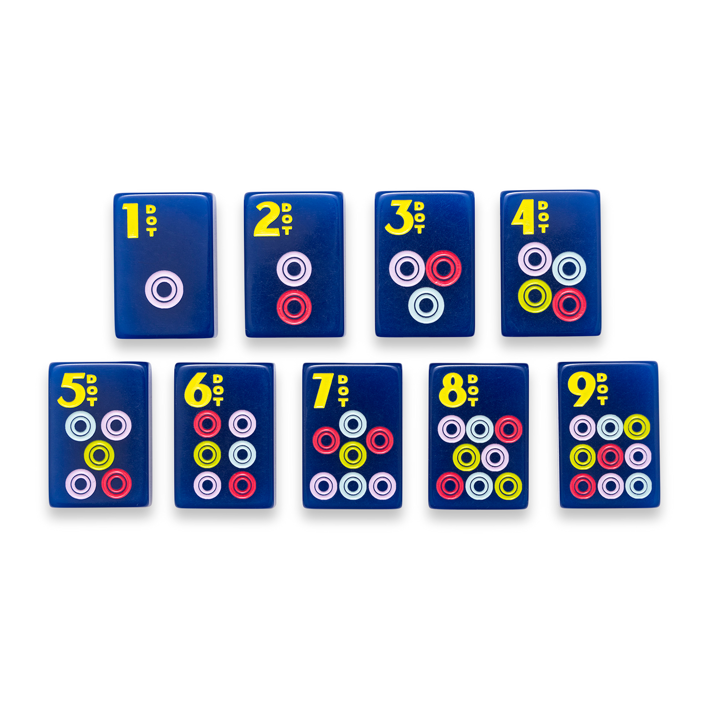 Amahj Line - Signature Engraved Tile Set- Navy