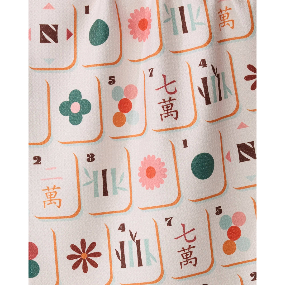 Cypress Tile Toss Tea Towel - Mahjong