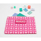 My Fair Mahjong - Premium Mahjong Card & Accessory Bag: Geometric- Pink