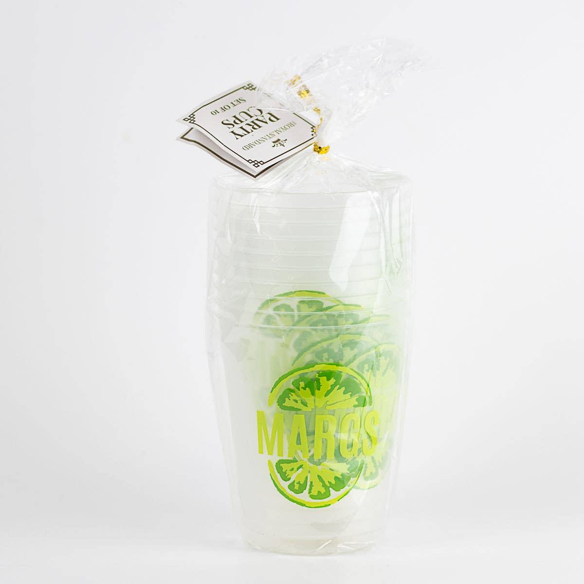 Margs Party Cups   Frosted/Lime   16oz.