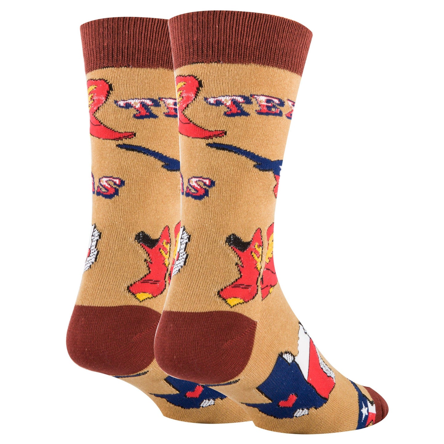Texas Love | Men's Cotton Crew Funny Socks