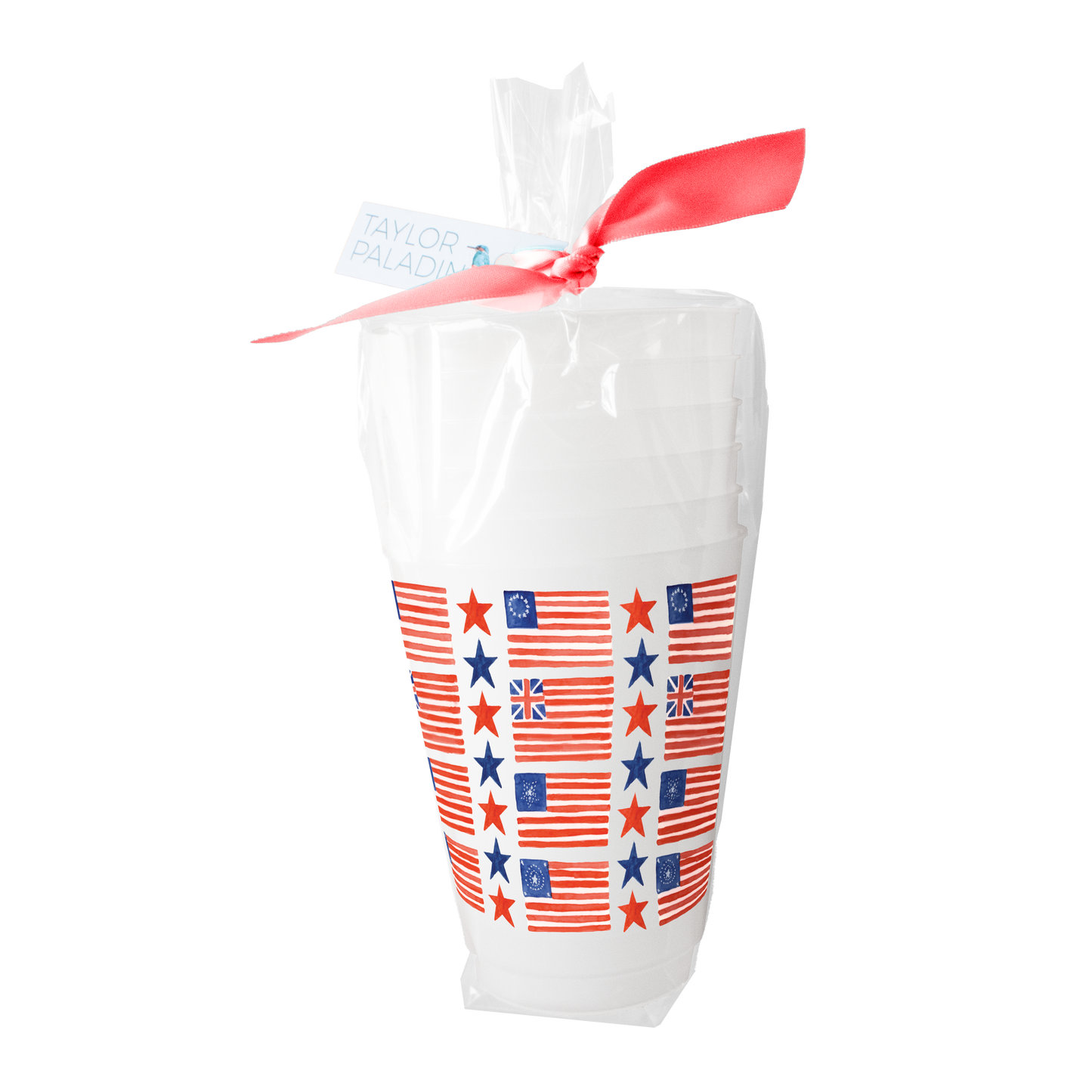 Taylor Paladino - Vintage American Flag Frosted Cup