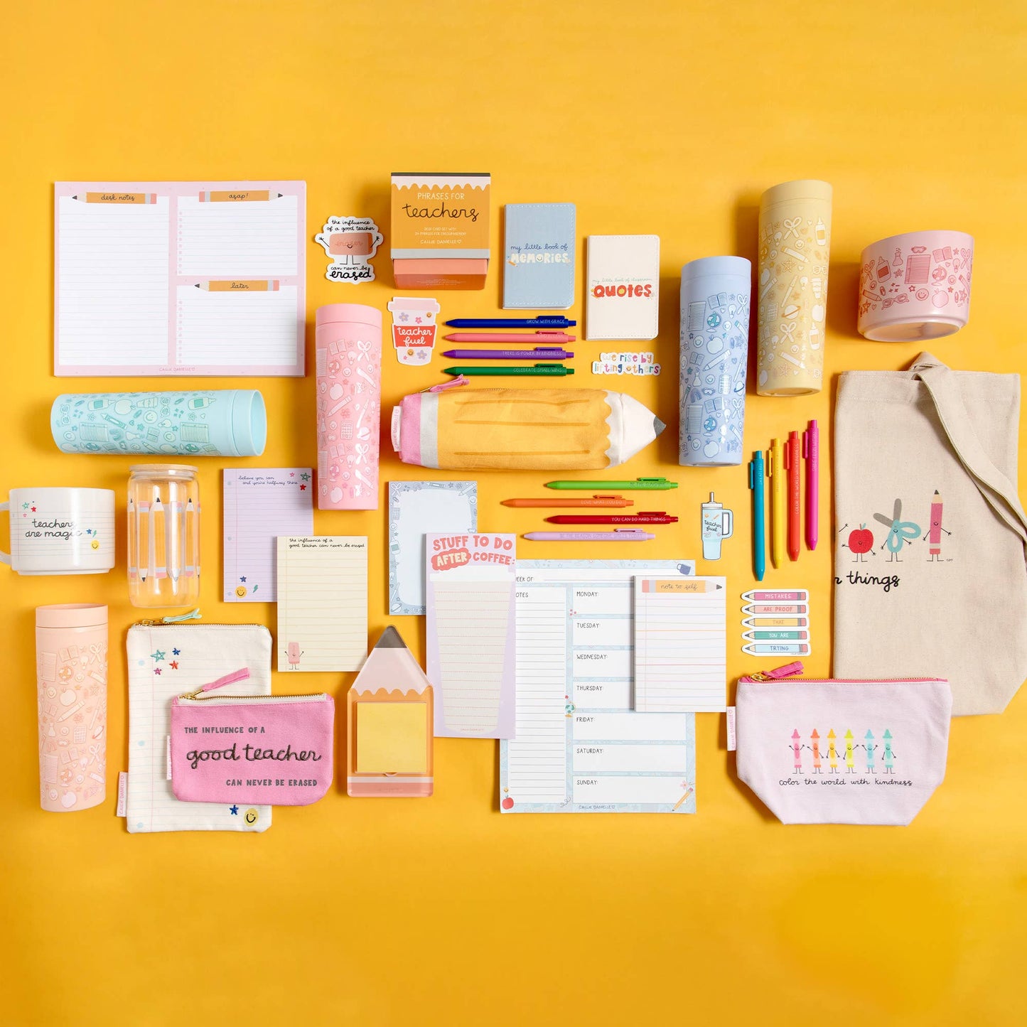 Callie Danielle - Phrases For Teachers Encouraging Desk Card Set