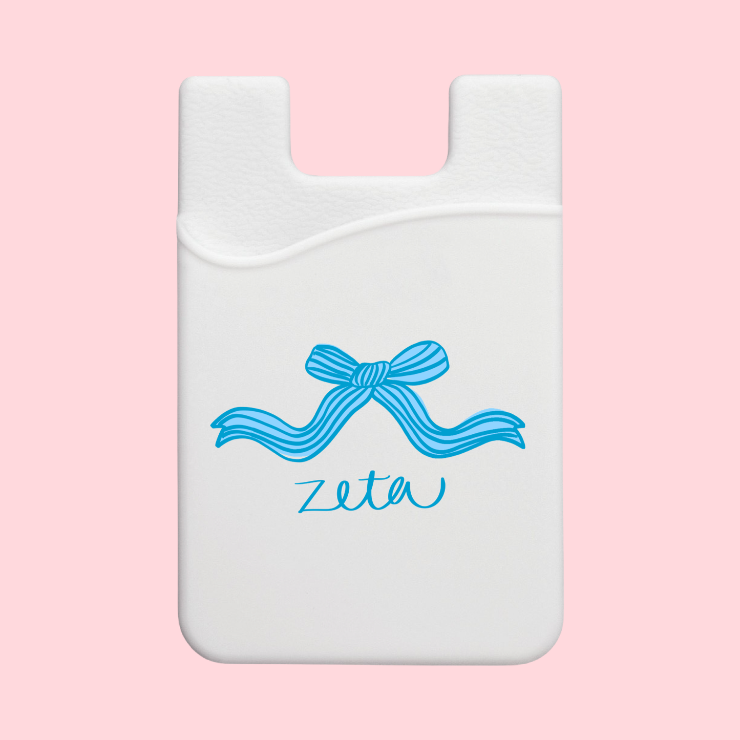 Zeta Tau Alpha Coquette Bow Sorority Phone Wallet