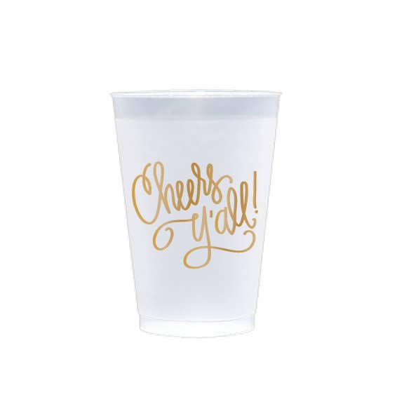 Cheers Y'all | FOAM Cups (10 per package) - Natalie Chang