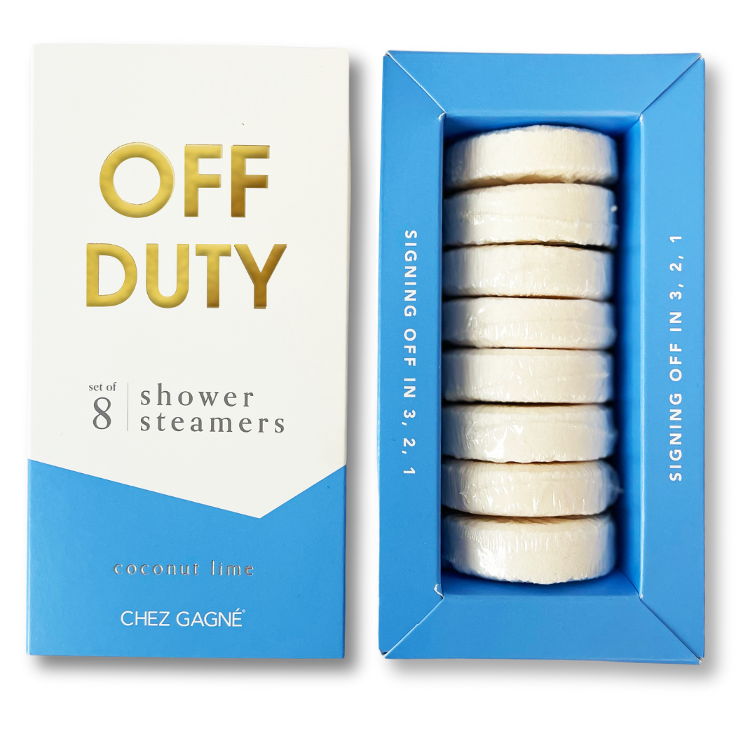 Chez Gagné - Off Duty - Aromatherapy Shower Steamers - Coconut Lime - Set of 8
