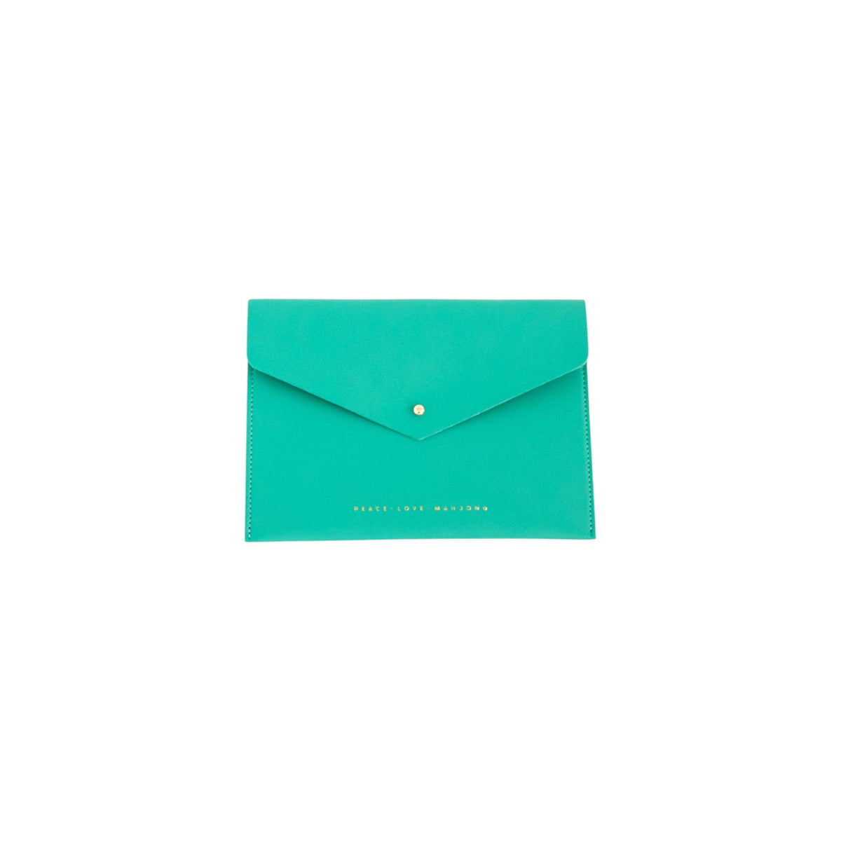Peace Love Mahjong - Card Clutch: Metallic - Large Size
