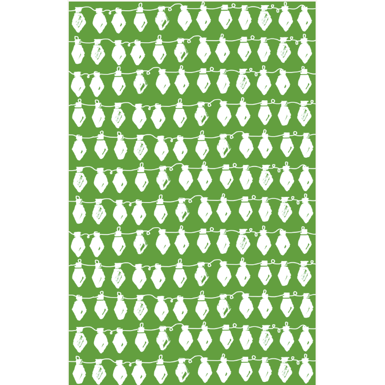 KEVA Style and Created By - Double Sided Holiday Lights Tea Towel