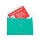 Peace Love Mahjong - Card Clutch: Hunter Green