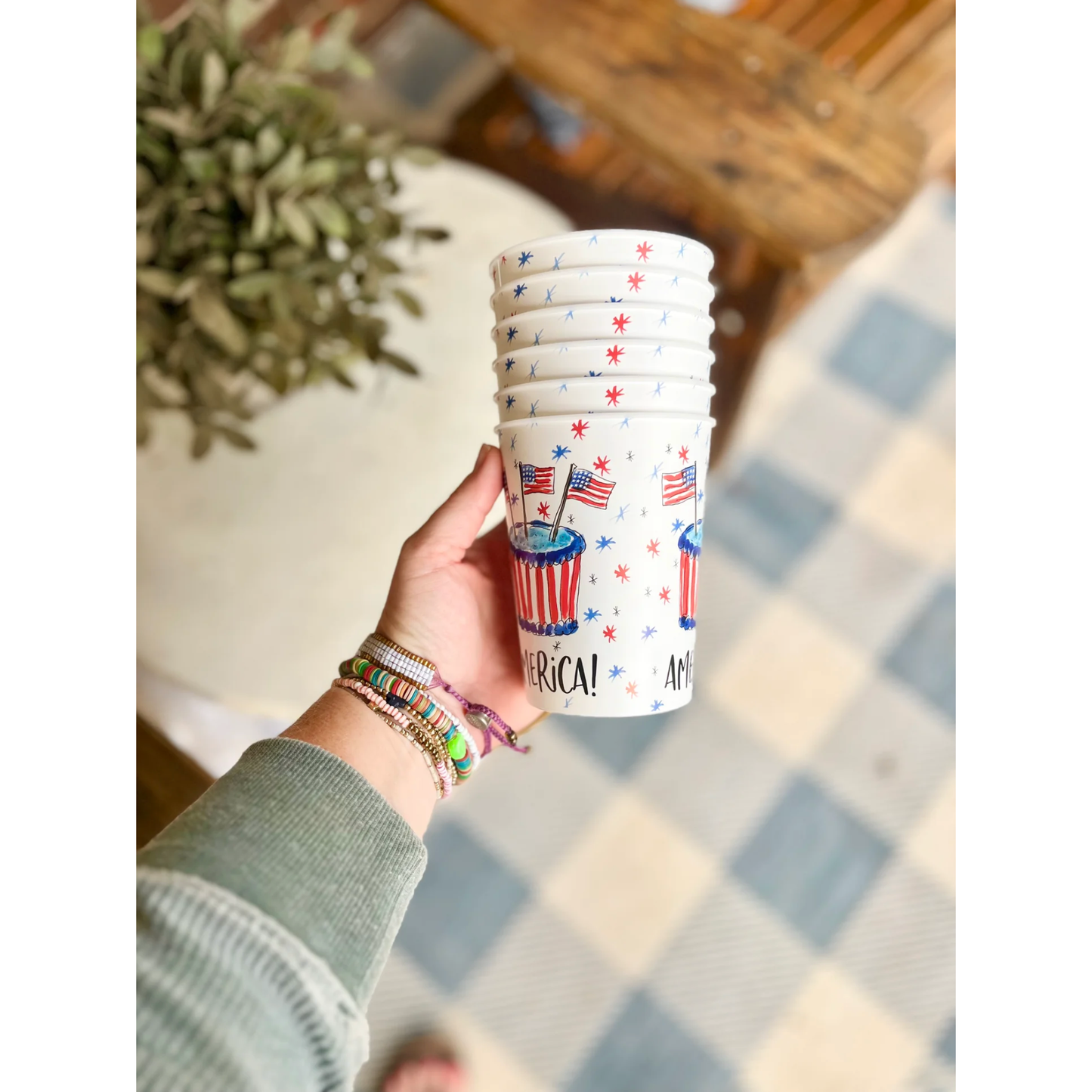 Happy By Rachel, LLC - HBD America Reusable Cups (set of 6)