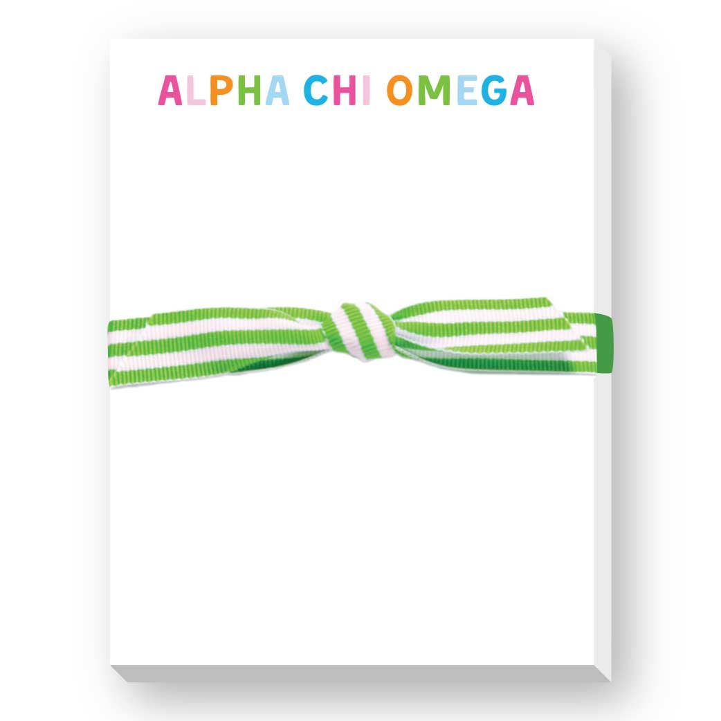 Donovan Designs - SORORITY GREEK RAINBOW MINI NOTEPAD: GAMMA PHI BETA