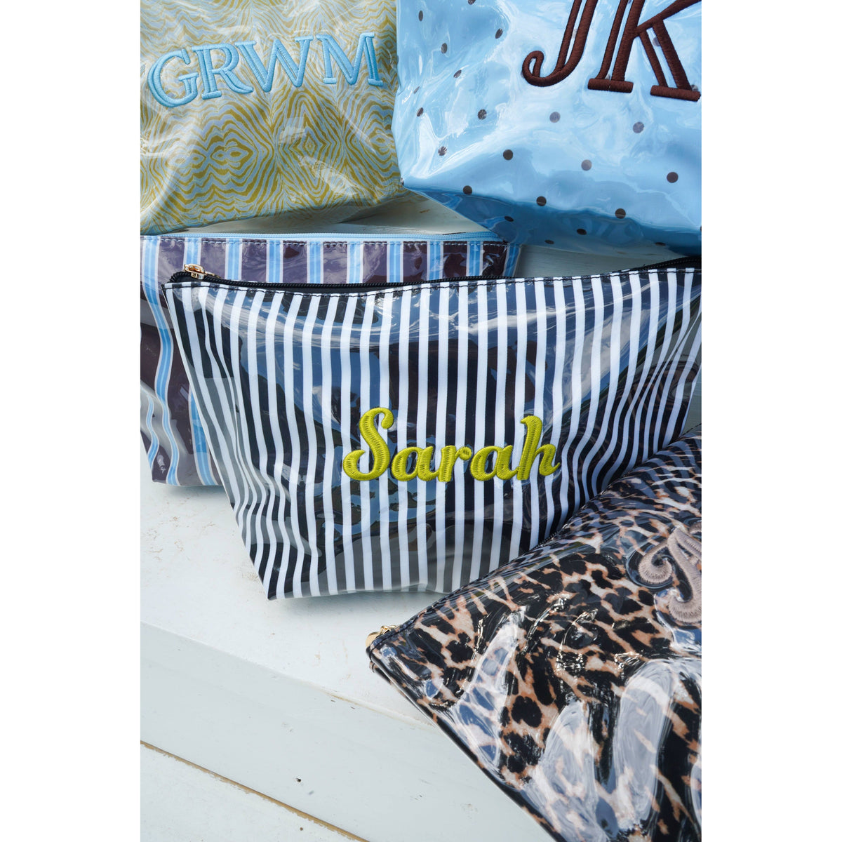 Clear Coat Bag for Embrodiery - Fall Collection: Chartreuse Zebra - KENKUSTOMZ