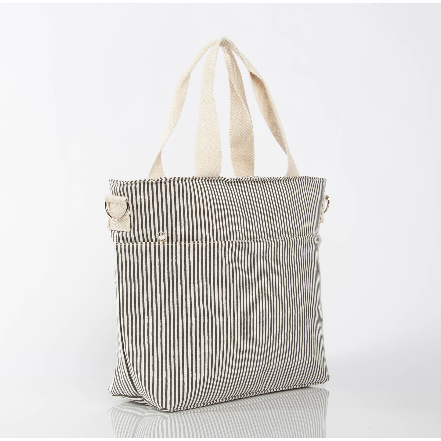 CB STATION - Stripes Cooler Tote: Gray