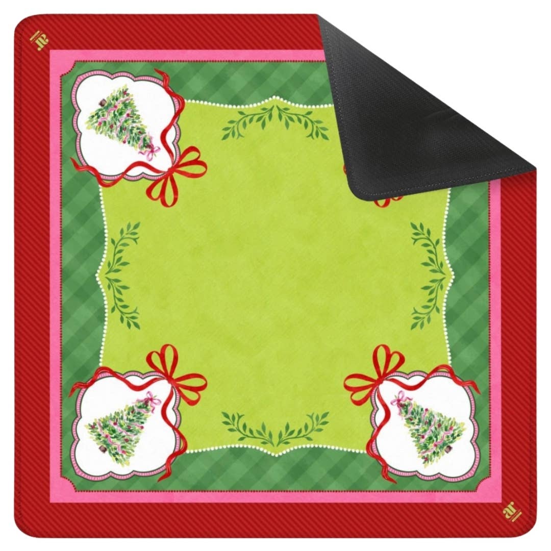 Anders Ruff Design Co. - Watercolor Christmas Tree Mahjong Mat