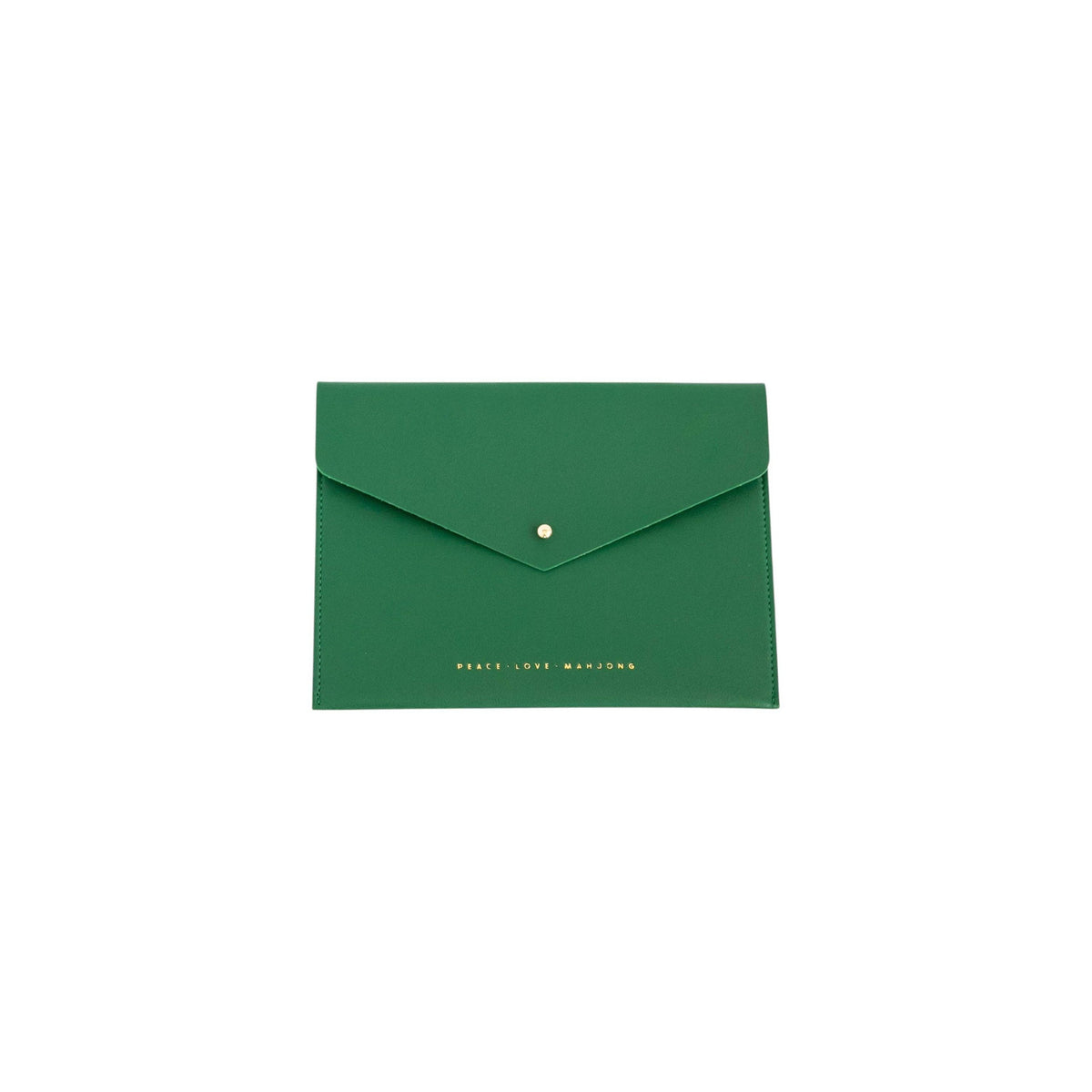 Peace Love Mahjong - Card Clutch: Metallic - Large Size