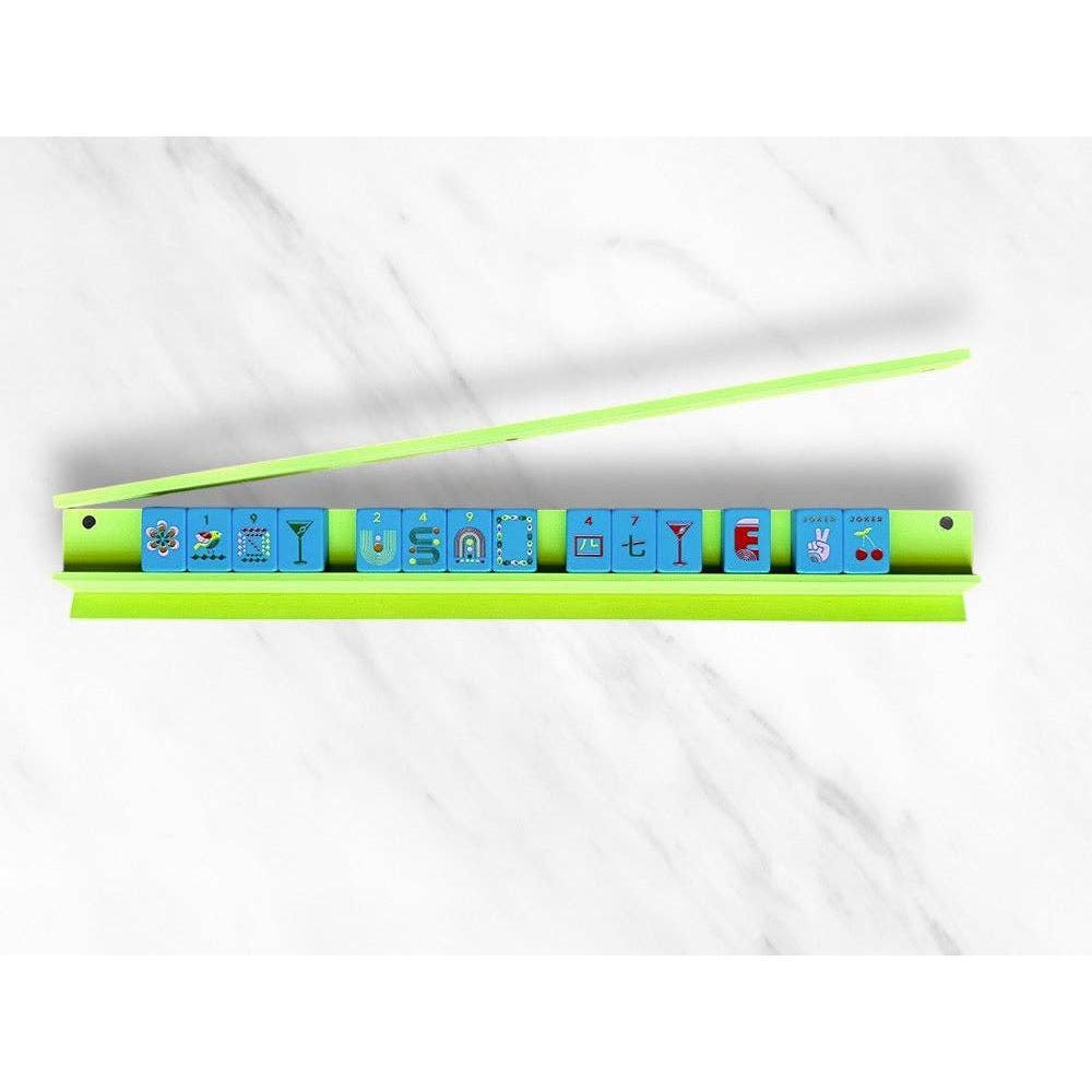 Peace Love Mahjong - Mahjong Racks & Pushers (Set of 4): Dark Green