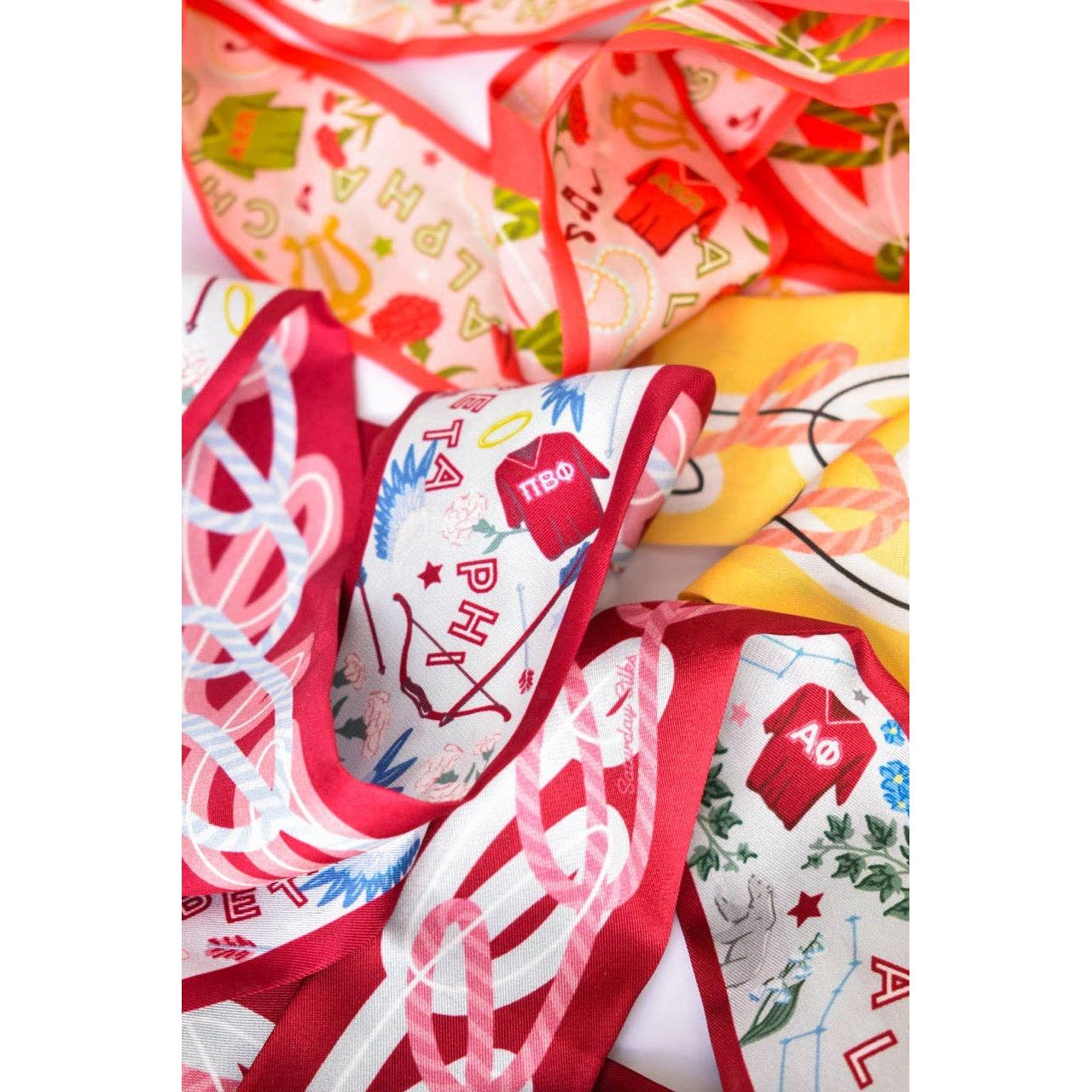 Saturday Silks - Pi Beta Phi Skinny Scarf