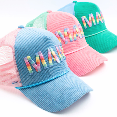 My Fair Mahjong - MAHJONG HAT | Corduroy Trucker | MAHJ: Green