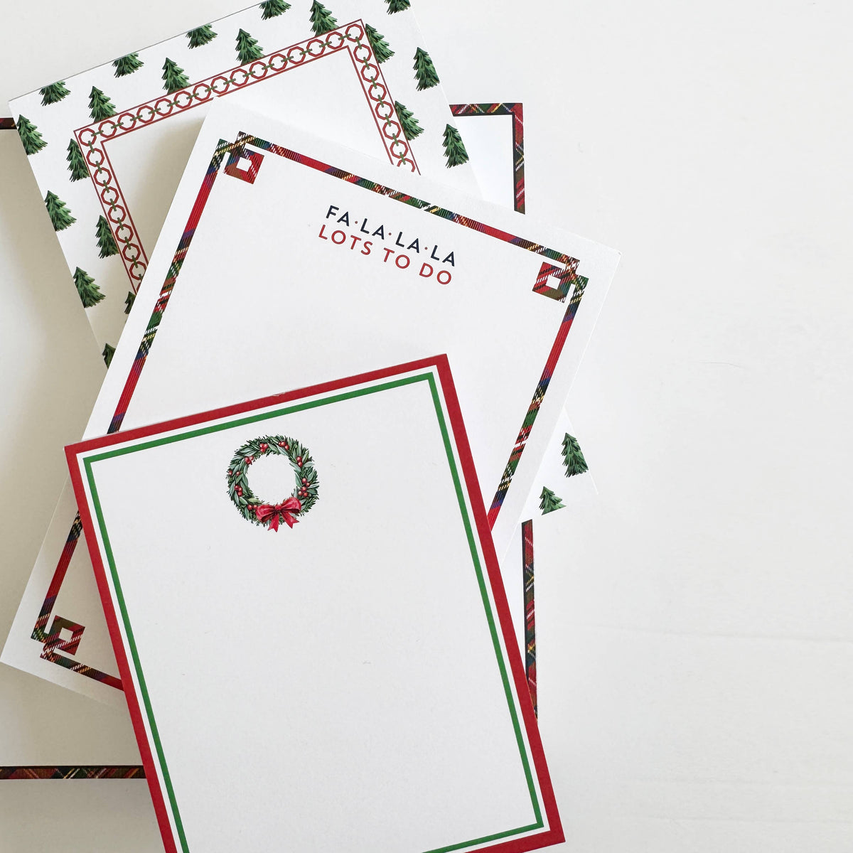 FA LA LA Tartan Notepad