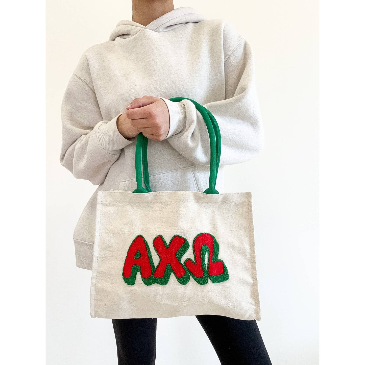 Alpha Chi Omega Chenille Sorority Gift Tote