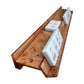 Peace Love Mahjong - Acrylic Burlwood Mahjong Racks & Pushers (Set of 4)