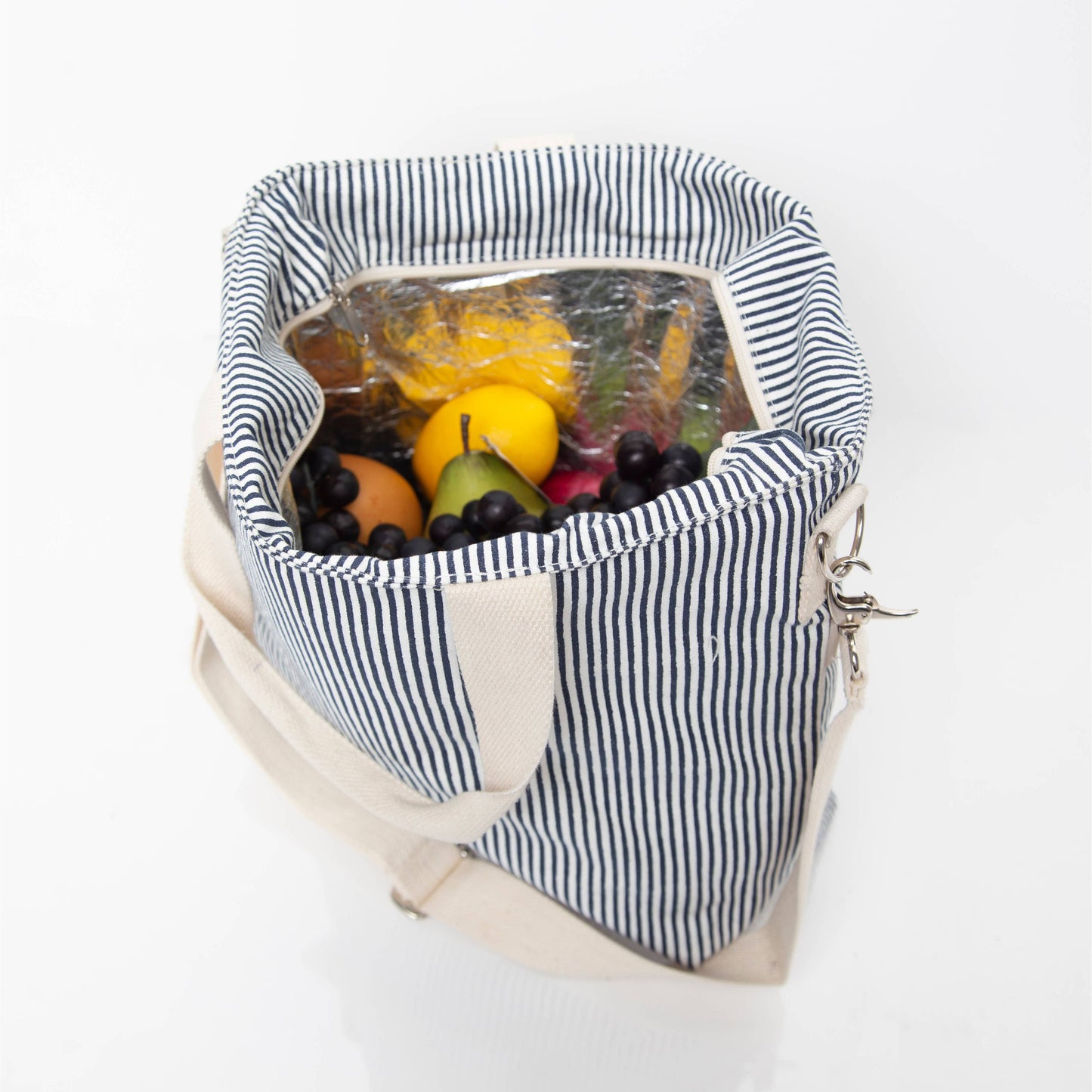 CB STATION - Stripes Cooler Tote: Navy