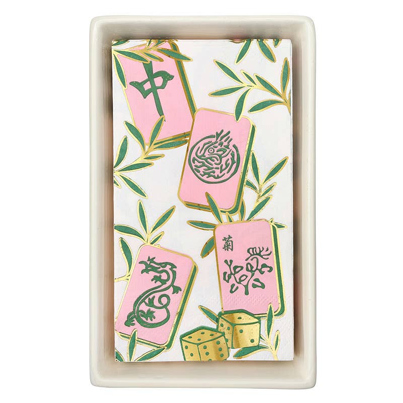 Santa Barbara Design Studio by Creative Brands Mahj Ceramic Guest Napkin Tray - Thumbnail 2