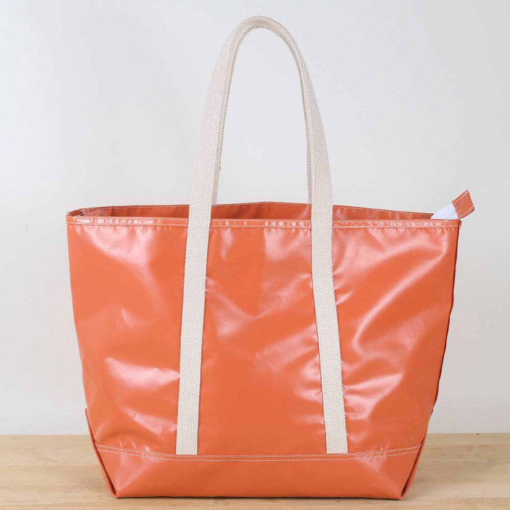 ShoreBags - Big Sur Splash Tote: Yellow / 22"W x 14"H x 8" D