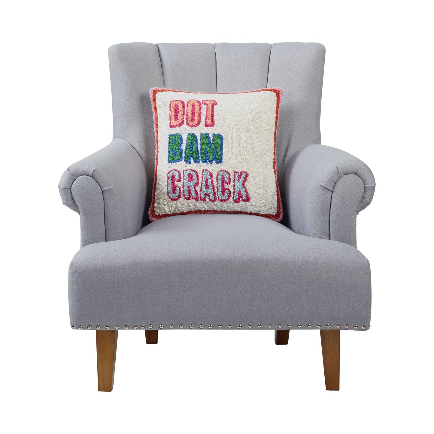 Peking Handicraft - Dot Bam Crack Hook Pillow -