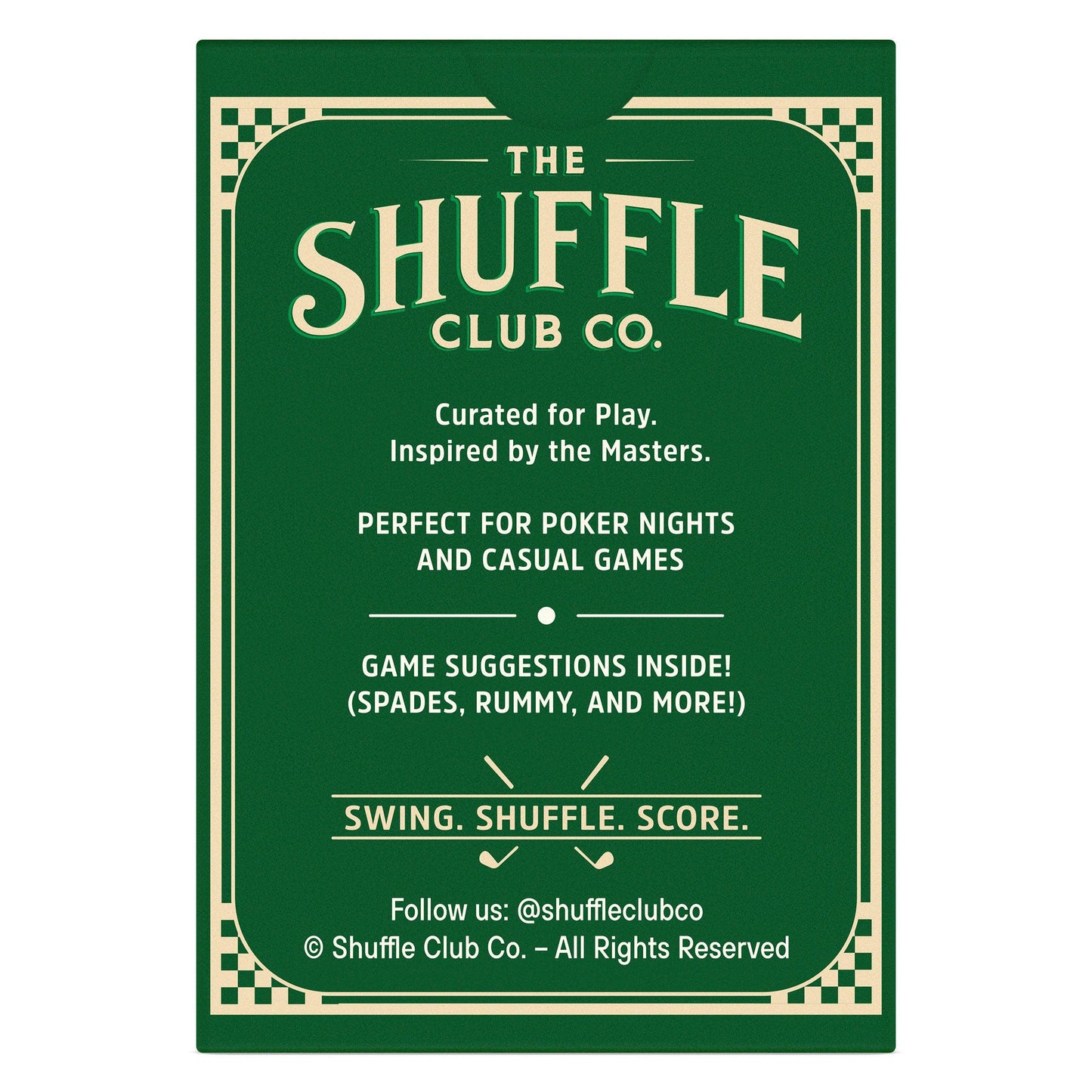 Shuffle Club Co - Golf Edition Playing Cards