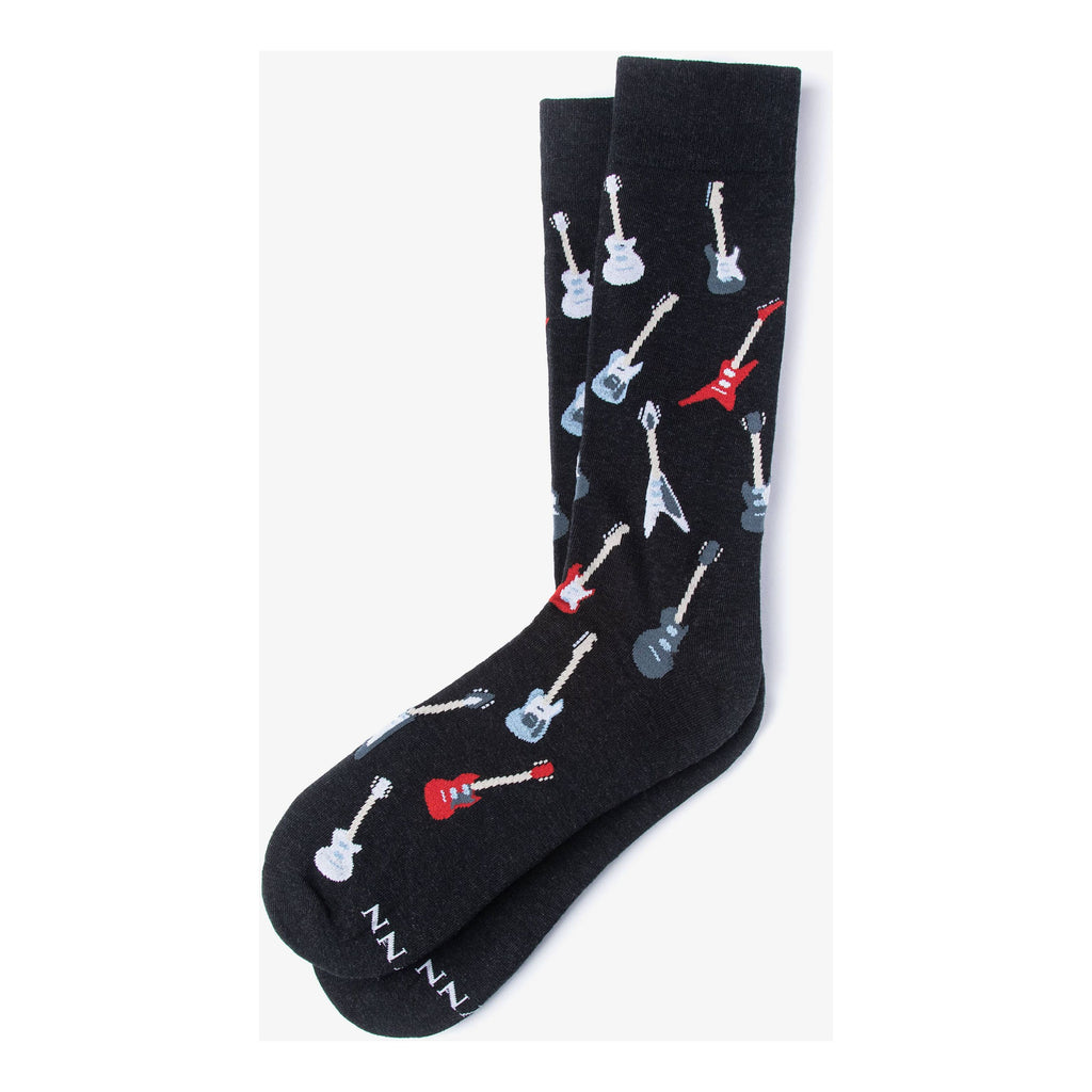 Born to Shred -Electric Guitar Carded Cotton Sock: Navy