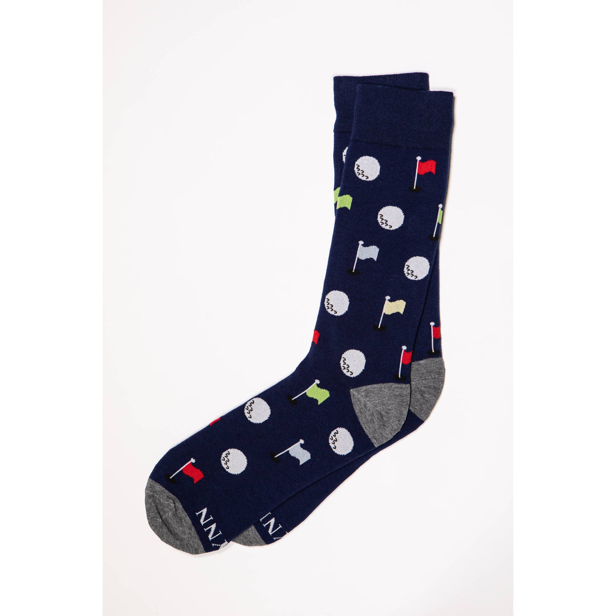 Golf Balls and Flag Carded Cotton Socks