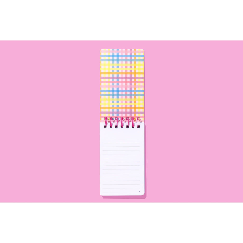 Taylor Elliott Designs - Small Spiral Top Notebook - Colorful Bows - 200 Pages