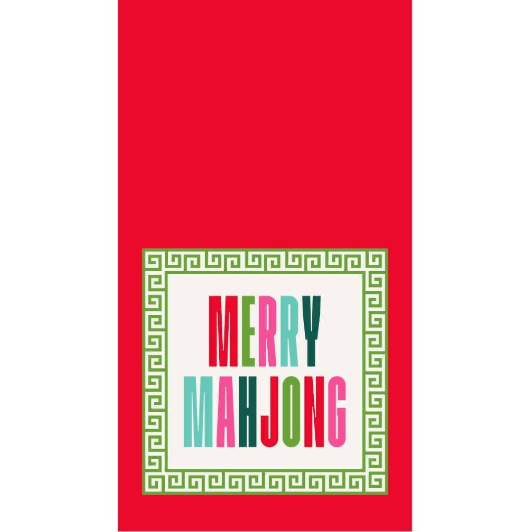 Merry Mahjong | Holiday Guest Towels