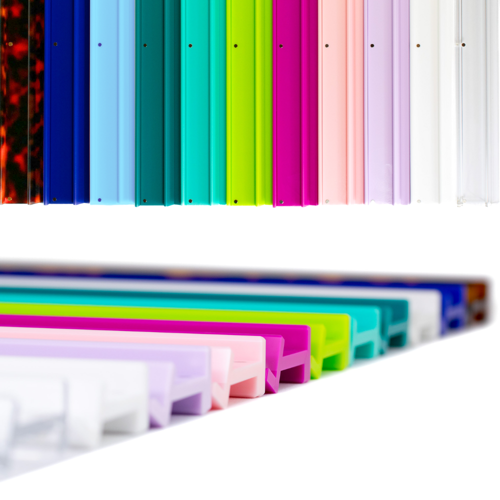 My Fair Mahjong - MAHJONG RACKS | Premium Acrylic | 4 Racks + 4 Pushers: Tortoiseshell