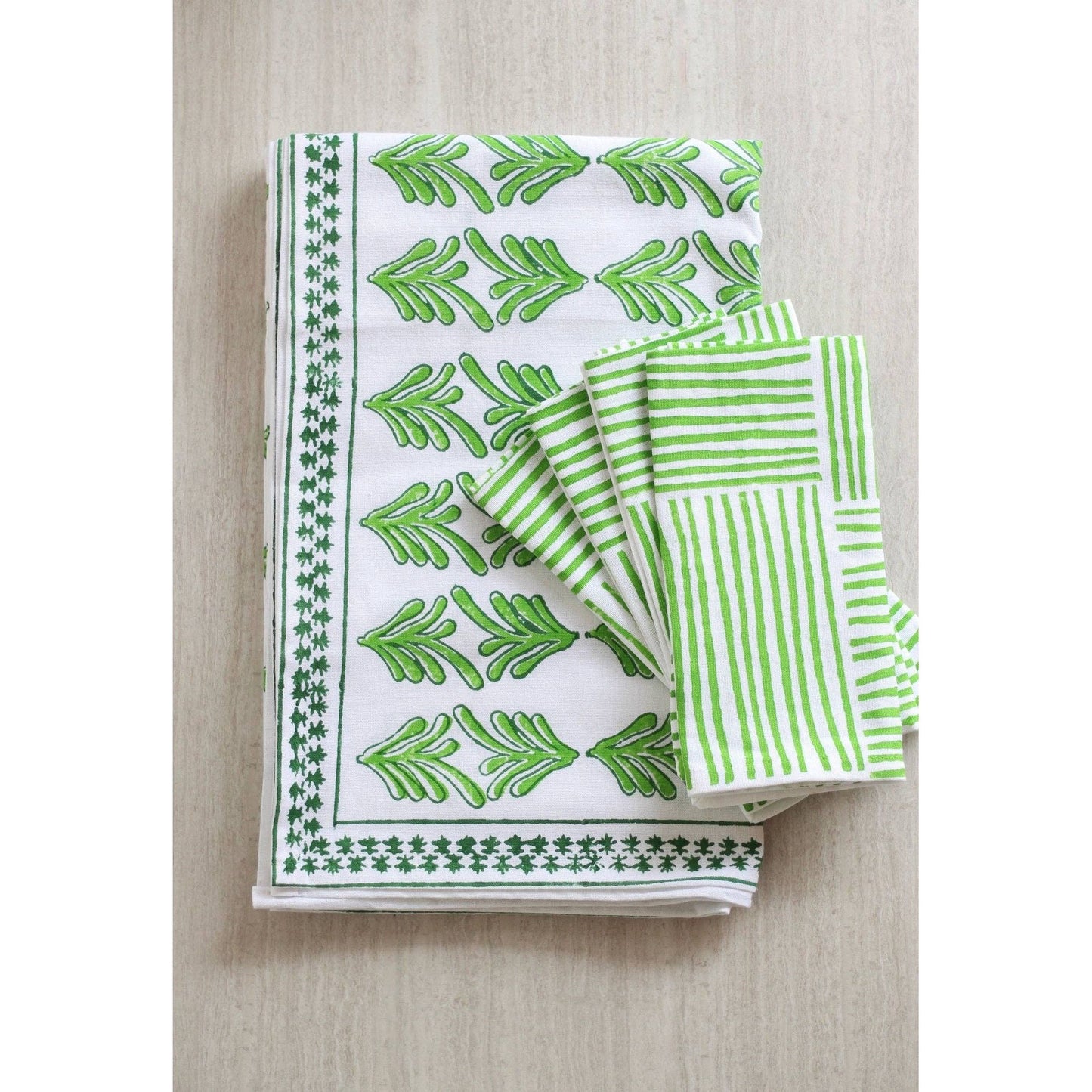 Mended - Table Throw - Palmetto, Evergreen & Vine