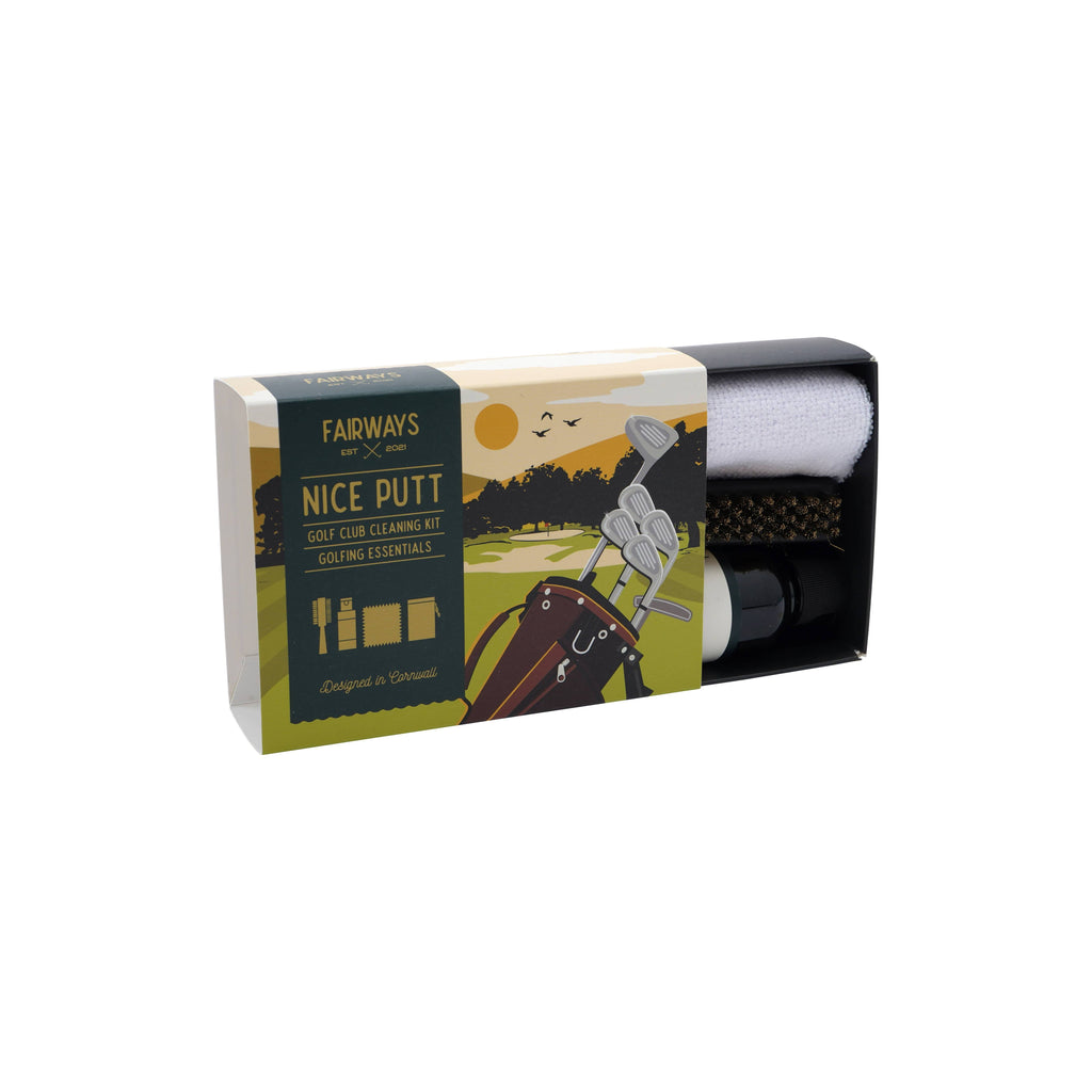 Fairways 'Nice Putt' Golf Club Cleaning Kit in Gift Box
