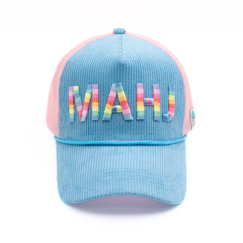 My Fair Mahjong - MAHJONG HAT | Corduroy Trucker | MAHJ: Green