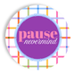 Mahjong Appetizer Plates “Pause Nevermind” 7" Paper Plates - Fabuplates