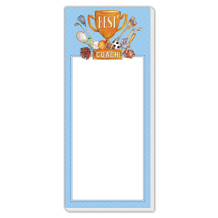RosanneBeck Collections - The World's Best Coach Loving Cup Skinny Notepad