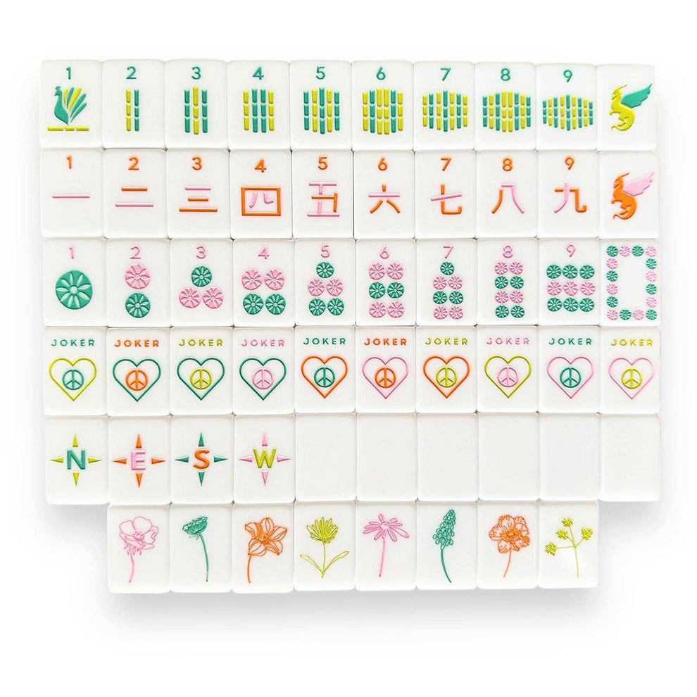 Peace Love Mahjong - OG Mahj Tiles - Vibrant Vibes Tiles: Vibrant Vibe ...