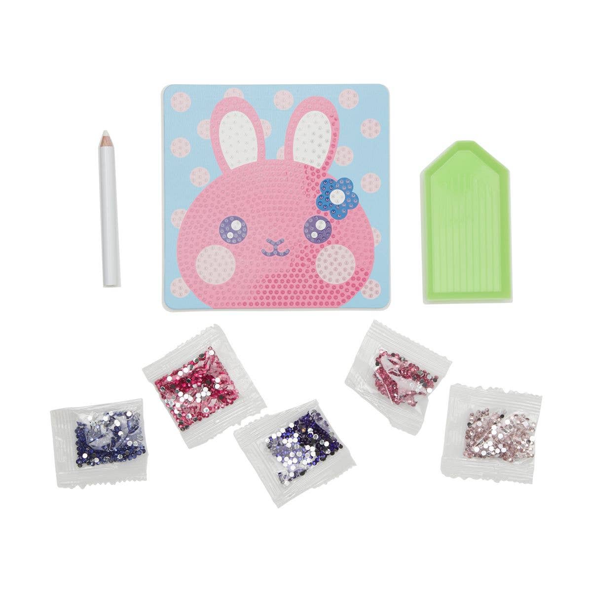 OOLY - Razzle Dazzle D.I.Y.: Mini Gem Art Kit - Bouncy Bunny