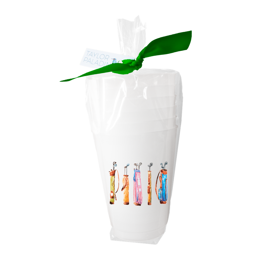 Taylor Paladino - Golf Bags Frosted Cups | Set of 6